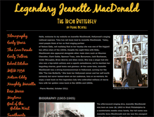 Tablet Screenshot of legendaryjeanettemacdonald.com